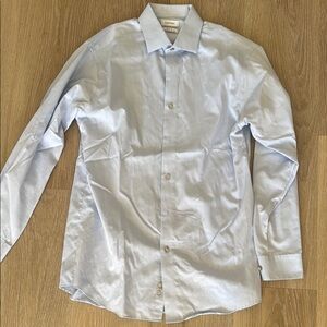 Calvin Klein Men's Light Blue Shirt - Performance Non Iron - 32/33